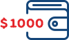 C$1000 bankroll