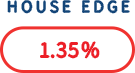 1.35% house edge